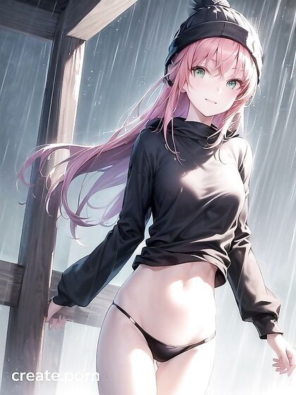 Hentai Goddess in Big Round Glasses and Lush Green Outfit Seduces You Deep