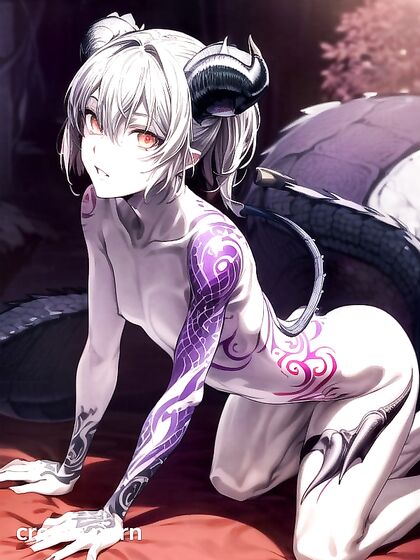 Warmly Lit Natural Dark Cave with Scales in High-Res Erotic Hentai Art