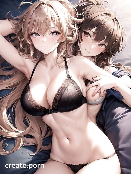 Beauty Gets Her Small Tits Played With in Seductive Hentai AI Image
