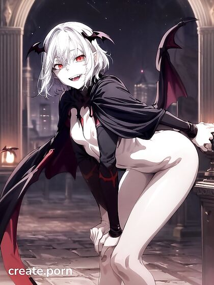 Bat-Winged Girl 18+ Seductively Gazes at You in This hentai Fantasy