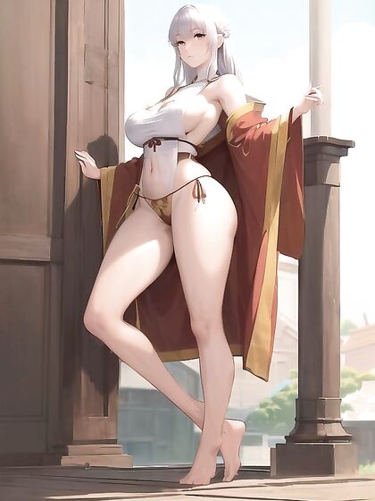 Monk's Robe Revealed in Full-bodied Hentai AI Image