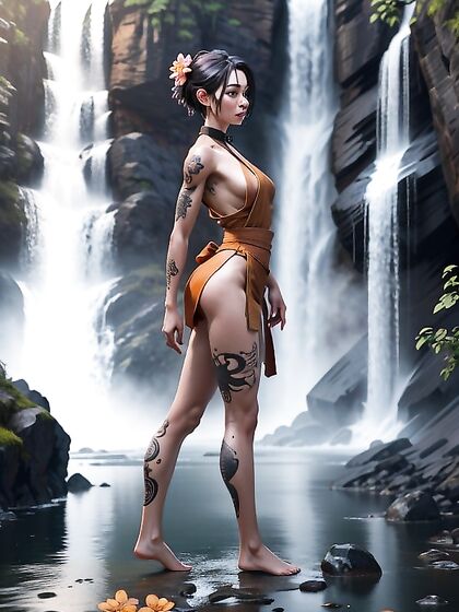 Cute Short-Haired Girl 18+ in Monkish Robe Enjoying Erotic Hentai Pleasure