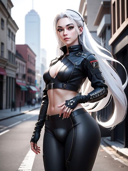 Small Breasts and Large Crotch Bulge -Hentai Long Hair Fetish Fun
