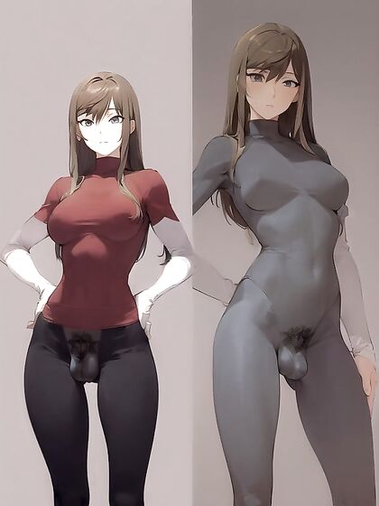 Huge Bulge Hentai AI Image in Intense AI Porn Image