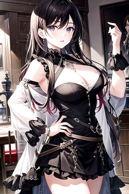 Pregnant Woman Pees While Squatting and Spreading Her Pussy in naughty Hentai AI Image