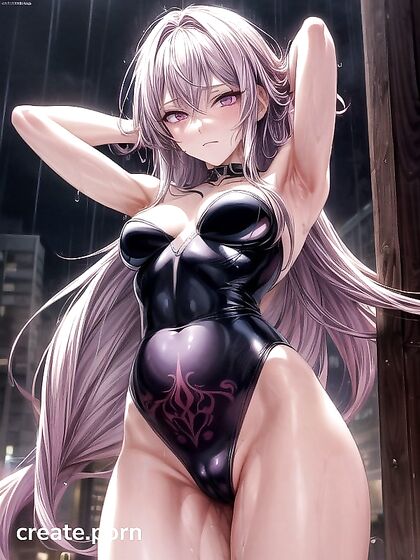 Pregnant Nude Hentai AI Image Exploring Sensual Desires