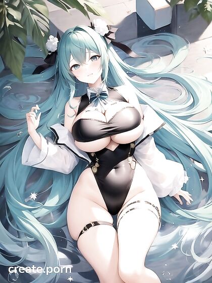 Hatsune Miku in Steamy Hentai AI Image for Ultimate Pleasure
