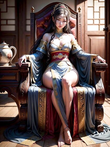 Ad with Hidden Face and Wide Hips in Sensual Hentai AI Image