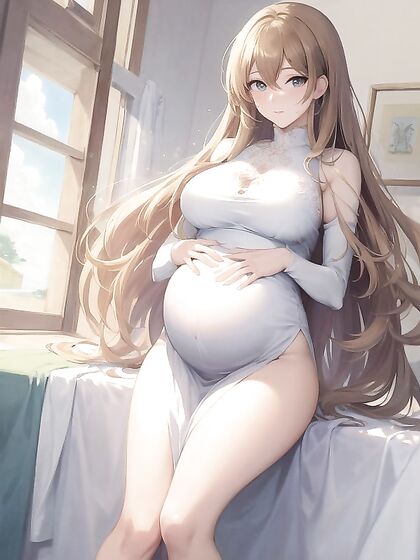 Pregnant Woman Exploring Intense Pleasure in hentai Hentai AI Imageography