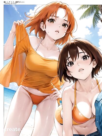 Nami and Nico Robin Share Intense Pleasure in steamy Hentai AI Image