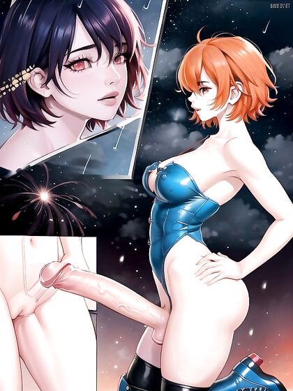 Mind-Blowing Oral Creampie Hentai AI Image with AI Porn Stars