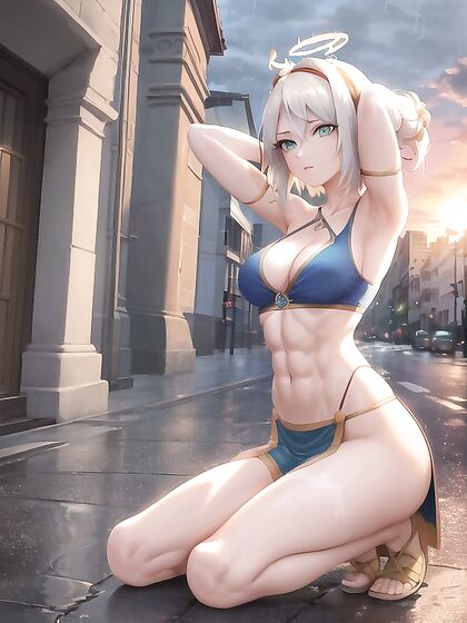 Red-Halo Babes Bang Hard with Seductive Sunglasses in Wild Hentai AI Image