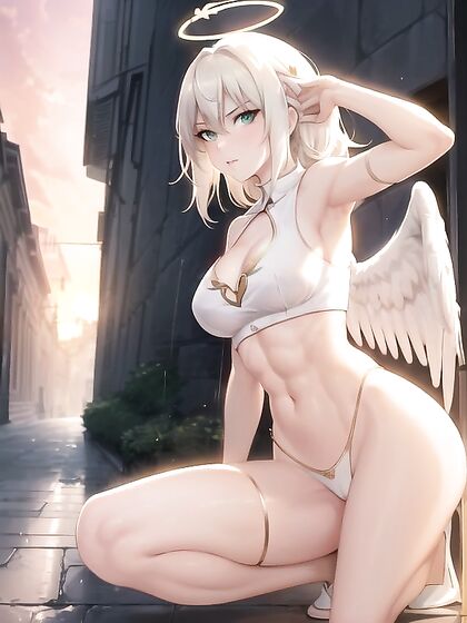 White-Haired Beauty With Sunglasses and Braid Teases in hentHentai AI Imageia
