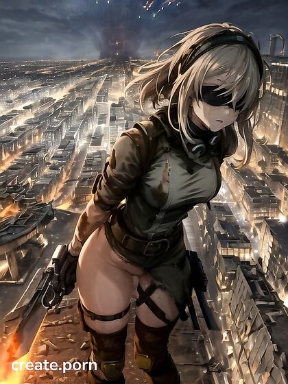 Rooftop High-Res Absurd Resolution Hentai AI Image Unleashed