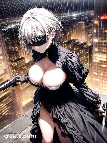 Determined Expression on Her Face in Skyline Absurdres Hentai AI Image