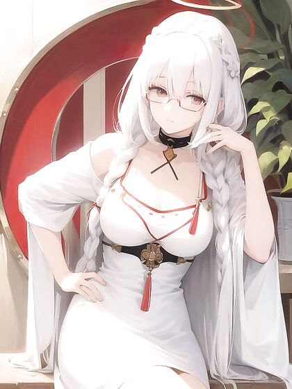 Red Halo above White Hair - A Mind-Blowing Hentai Experience