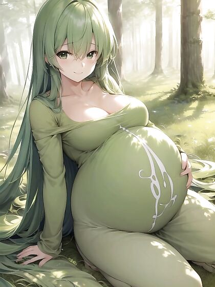 Forest Clearing Fantasy - Dew-Kissed Girl 18+ Smirks While Temptingly Looking Back