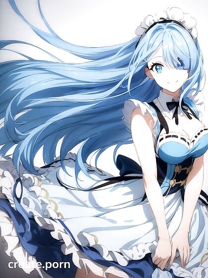 Rem from Re -Zero Bound in Seductive Poses with Her Sky Blue Hair Hentai Pleasure