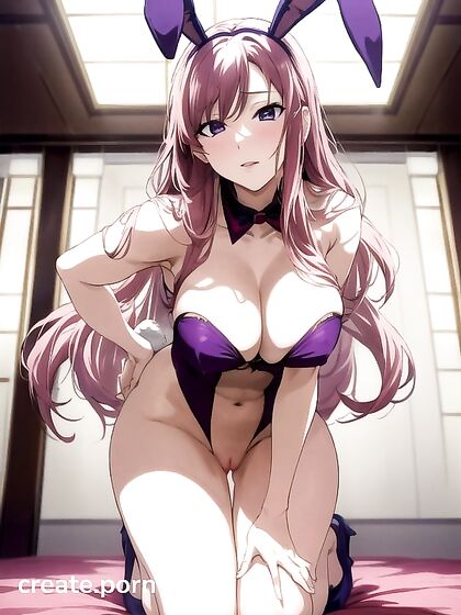 Pink BunnySuit Blowjob Action in Steamy Hentai Porn