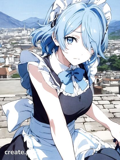 Black-and-White French Maid Pleasure - In Love and Tears of Joy Hentai