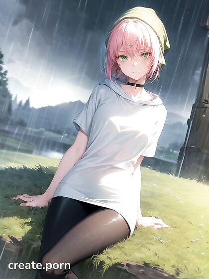 Freckled Girl 18+ in Green Clothed-extra Large Hoodie Takes On hentai Fantasies