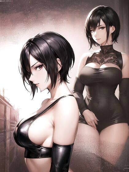 Seductive Adventurer in Dim Light Shows Off Black Lace Bra in hentaiErotica