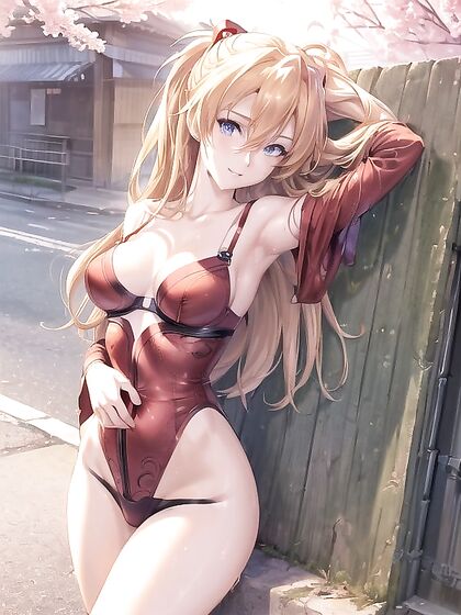 Kimono Clad Beauty Reveals LINGERIE in Seductive Sunset Hentai AI Image