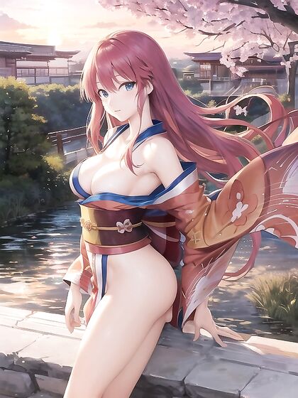 Ultra-Detailed Hentai with Manga Blue Eyes in Vibrant Colors