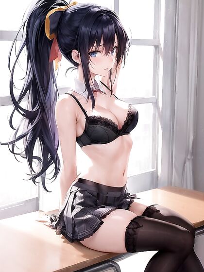Bitten Lip and Scattered Papers - A Seductive Office hentai Fantasy