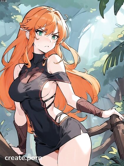 Druid and Barbarian Get Wild with Their Pet Bear in Steamy Hentai AI Image