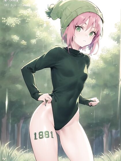 Freckled Cutie in Pastel-Colored Extra Large Hoodie forSTEAMY Hentai AI Image