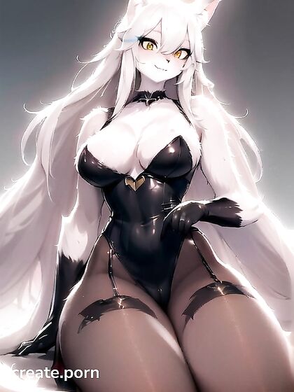 Long-Haired Beauty in High Heels Seduces You in Steamy Hentai AI Image