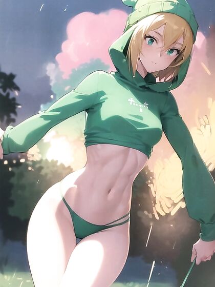 Freckled Cutie in Pastel Greens Dazzles withMind-Blowing Hentai Pleasure