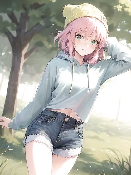 Freckled Beauty in Green and Pastel Colors Enjoys Intense Hentai Pleasure