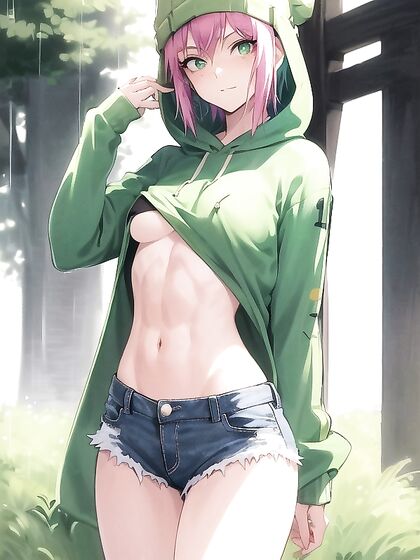 Freckled Cutie in Pastel Greens Ignites Passionate Hentai Pleasure