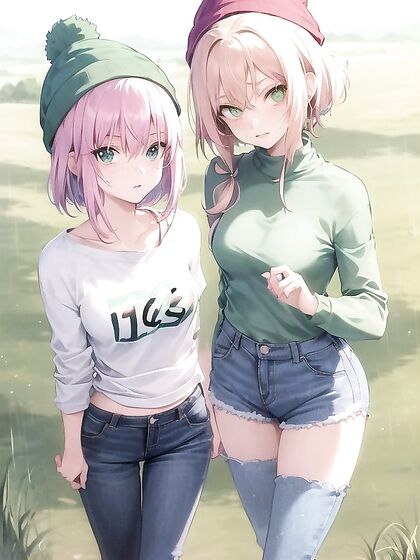 Pastel-Colored Green Hoodie Wears Her Down in Steamy Hentai AI Image