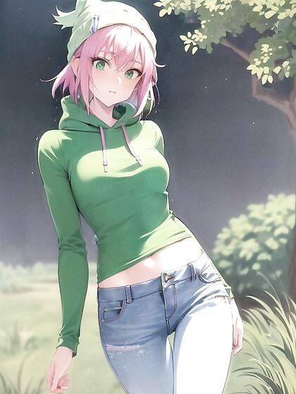 Freckled Goddess in Pastel hues Wrapped in an Oversized Hoodie Hentai Bliss