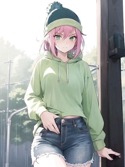 Freckled Beauty in Pastel Greens Takes OnMind-Blowing Hentai AI Image