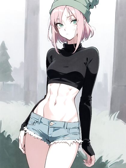 Freckled Beauty in Pastel Greens Exploring Intense Hentai Pleasure