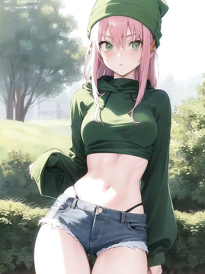Freckled Beauty in Pastel-Colored Extra Large Hoodie for Steamy Hentai AI Image