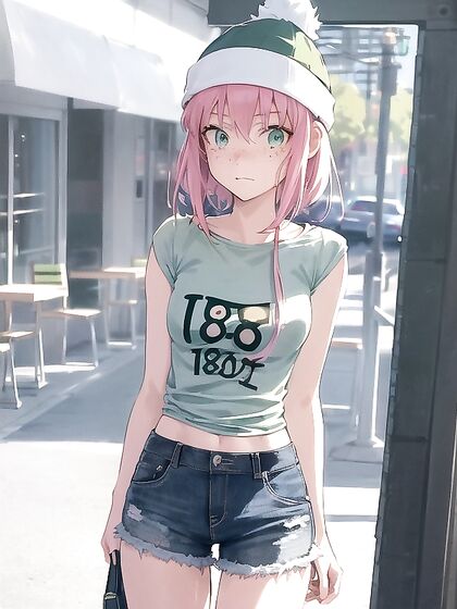 Freckled Beauty in Pastel Greens EnjoysMind-Bending Hentai Pleasure