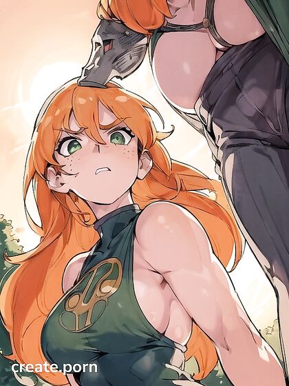 Ash Gray-Skinned Druid barbarian in Seductive Hentai AI Image