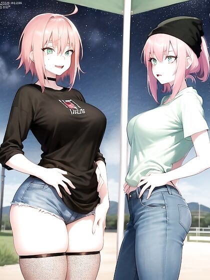 Freckled Beauty in Green and Pastel Colors Seduces in hentaiErotica