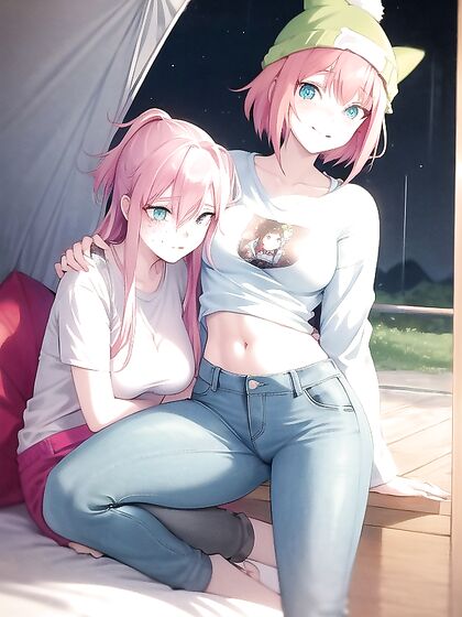 Freckled Beauty in Green Clothing and Oversized Hoodie for Steamy Hentai AI Image