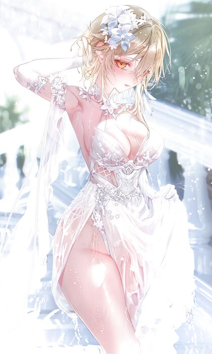 Holy Fuck! This Hentai XXX Pic of Lumi in Her Weddiie Dress is Sick AF!