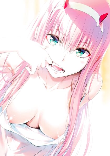 Holy Fuck! Zero-Two Shows Off Her Dirty Damned Teeth in This Hentai XXX Porn Pic!