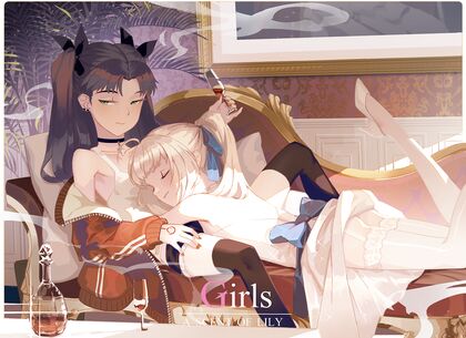 Horny Lola gets her puss filled on daddy’ s couch - HENTAI XXX PIC