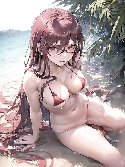 Touko Fukawa from Danganronpa Seduces in Micro Bikini Slingshot Action