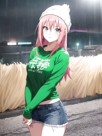 Freckled Girl 18+ in Oversized Hoodie and Green Outfit Spurs Intense Hentai Desires