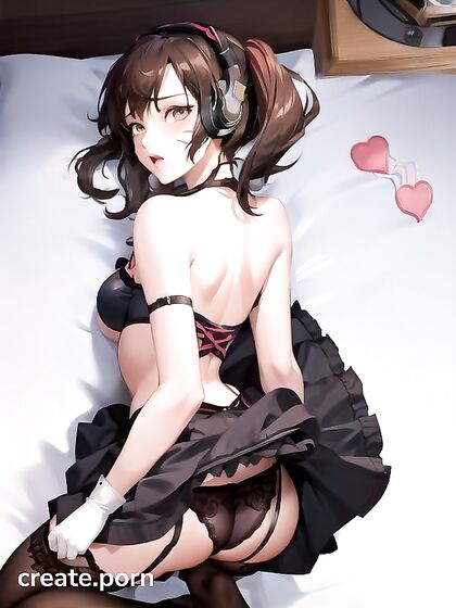 Maid in Black Skirt Squirts and Gets Creampied in Steamy Hentai AI Image